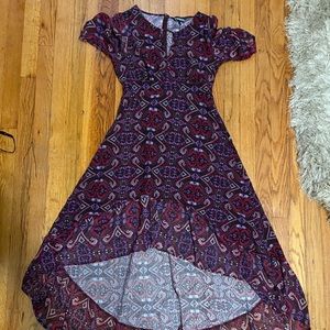 Express High-Low Printed Dress